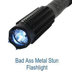 Bad Ass Stun Metal Flashlight